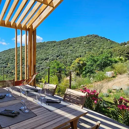 Villa U Casa Legnu & Sa Bergerie, Standing, Vue Montagne Panoramique Sollacaro