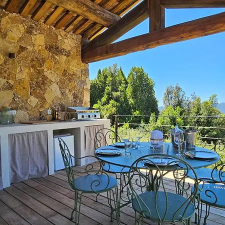 Villa U Casa Legnu & Sa Bergerie, Standing, Vue Montagne Panoramique Sollacaro